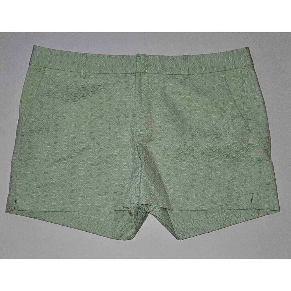 Banana Republic Pale Green Textured Short Shorts Size 14